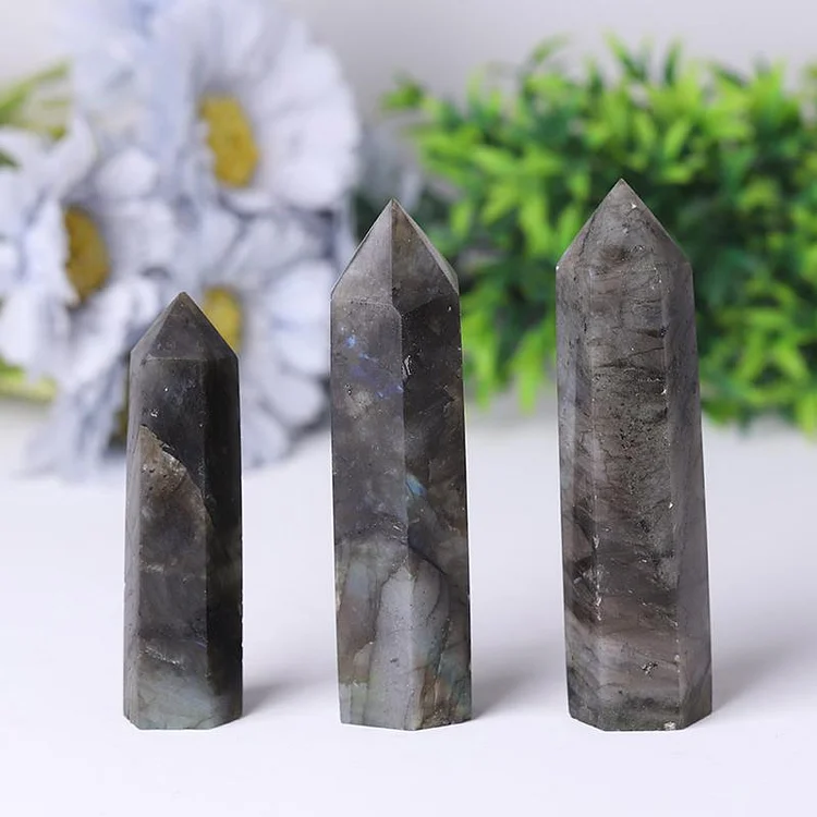 Natural Labradorite Point Healing Towers Points Bulk for Collection