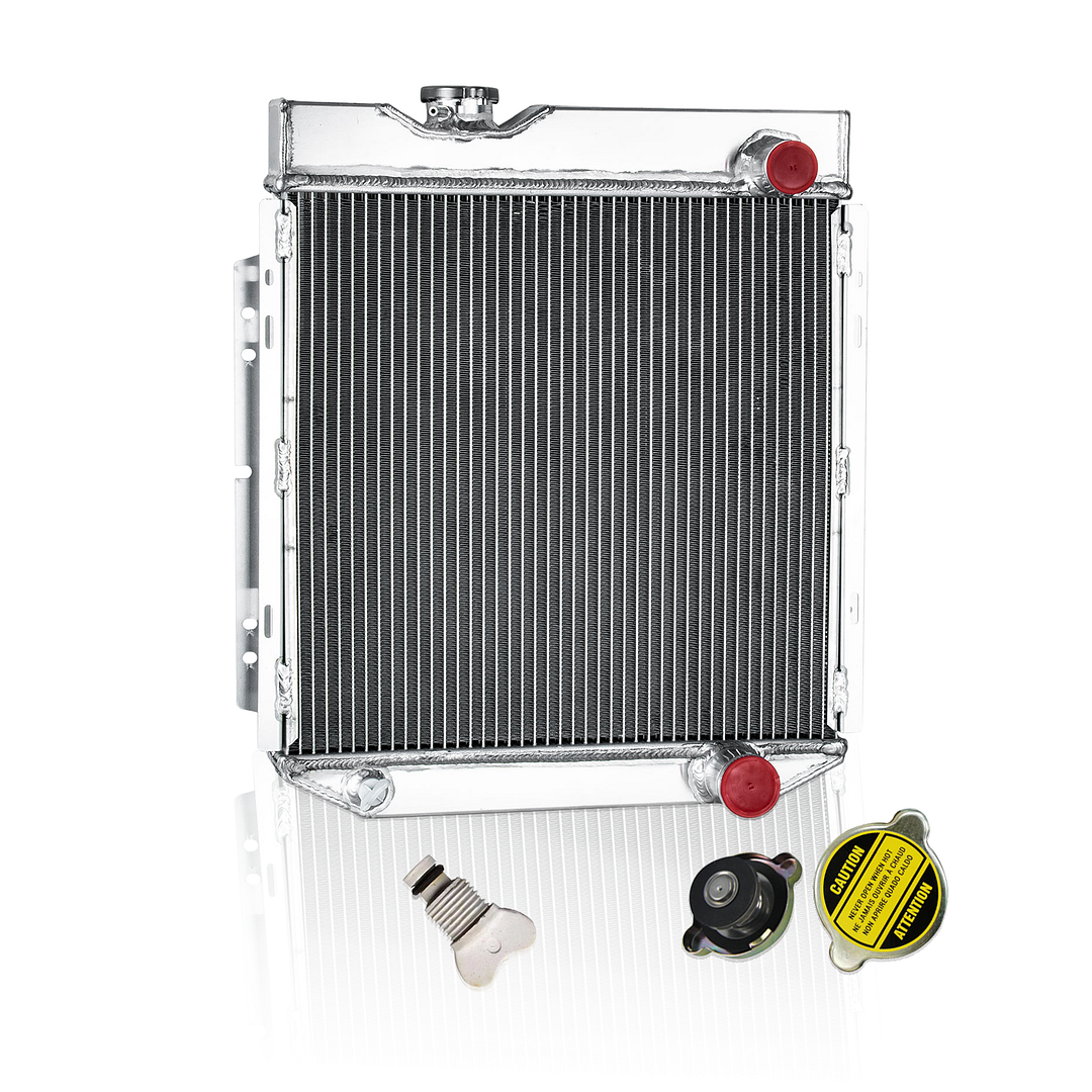 Alloyworks 3 Rows Radiator For 65-66 Ford Mustang 60-65 Falcon Ranchero MT 21-1/2'' H x 19-5/8'' W