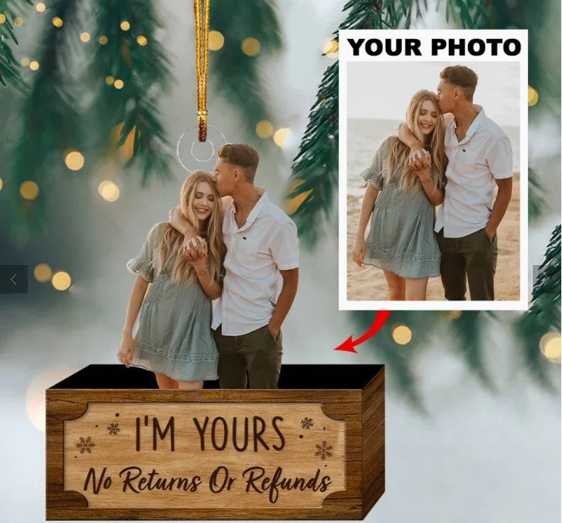 Personalized Couple Photo Ornament