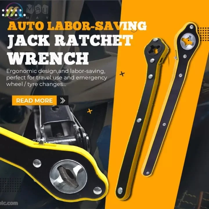 (🔥🎁2023-Christmas Hot Sale🎁- 49% 🔥) Auto Labor-saving Jack Ratchet Wrench