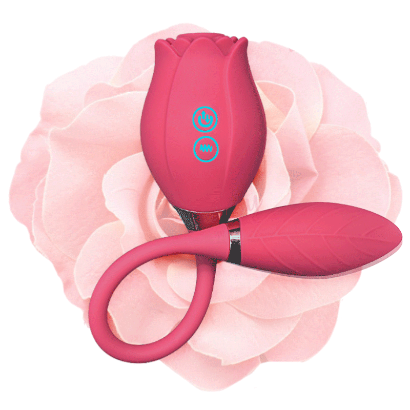 Love Flower Rose Suction Vibrator - Rose Toy