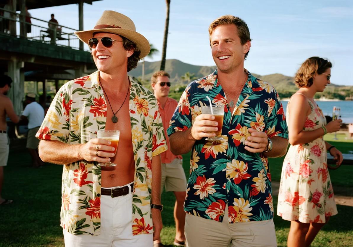 big and tall festival Hawaiian shirts