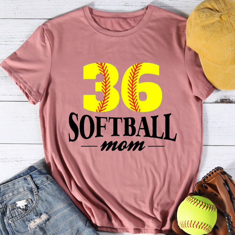 Softball Mom T-shirt Tee -01216-Guru-buzz