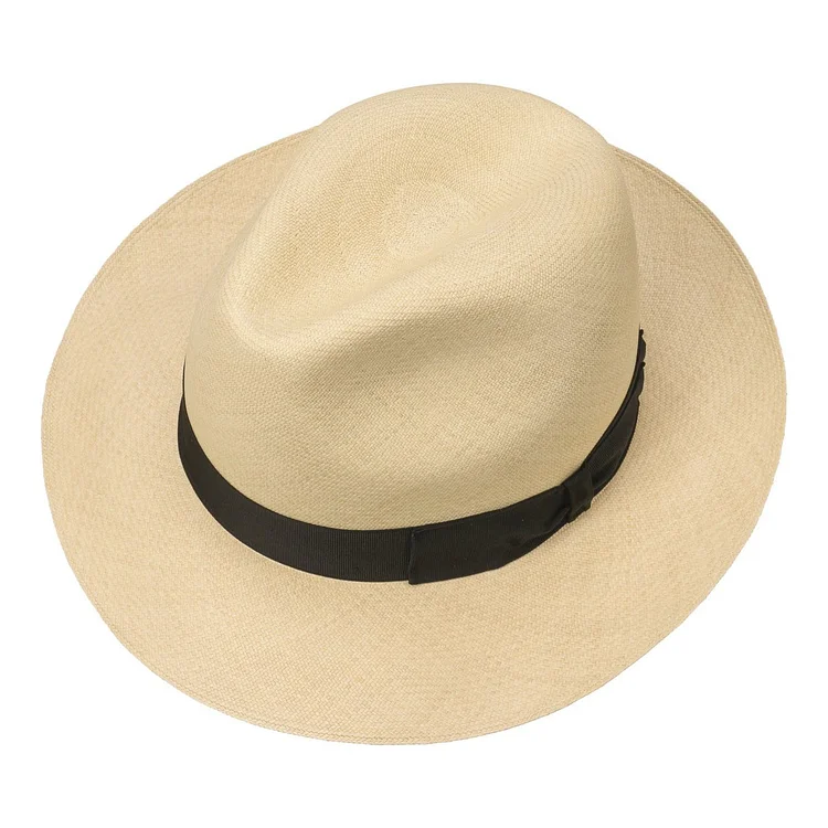 PREMIUM BOGART PANAMA STRAW HAT-Can be rolls up for packing