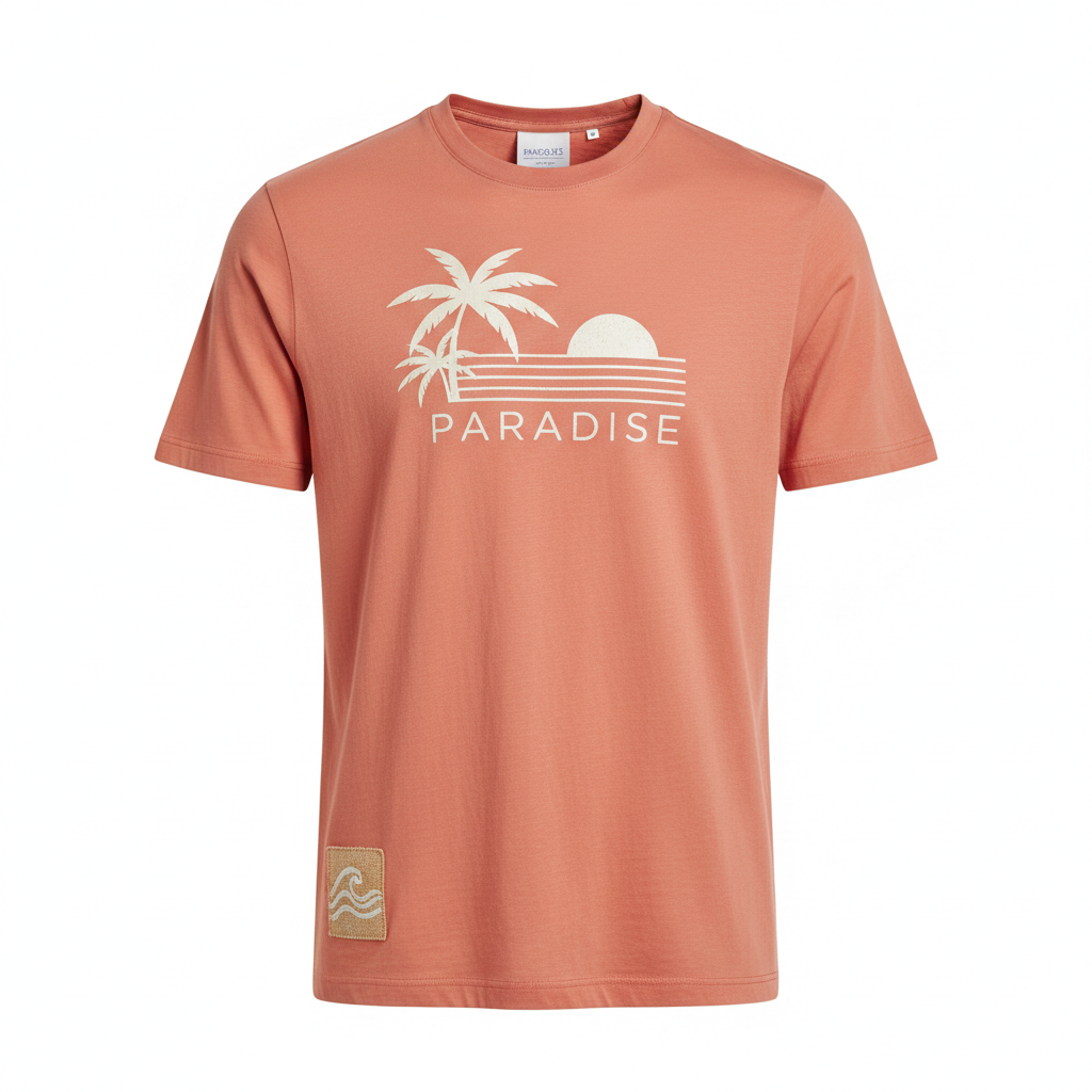 thesupersurf Paradise Graphic T-Shirt in Coral