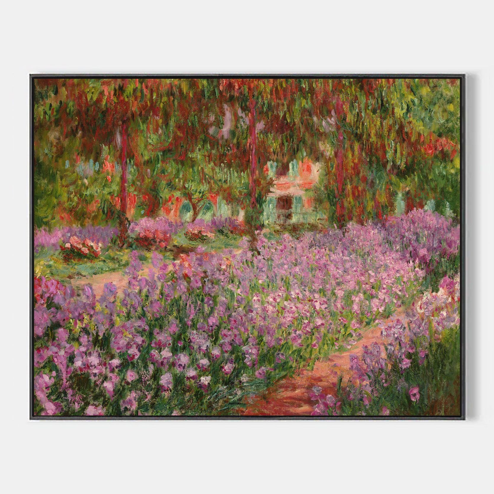 Arabelart Irises in Monet’s Garden by Claude Monet - Famous Art Reproduction