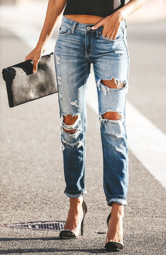 Broken Knees And Jeans - Shop Trendy Women's Clothing | LoverChic
