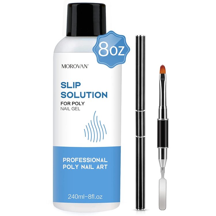 Morovan Slip Solution 240ml & Nail Art Pen NC07-2