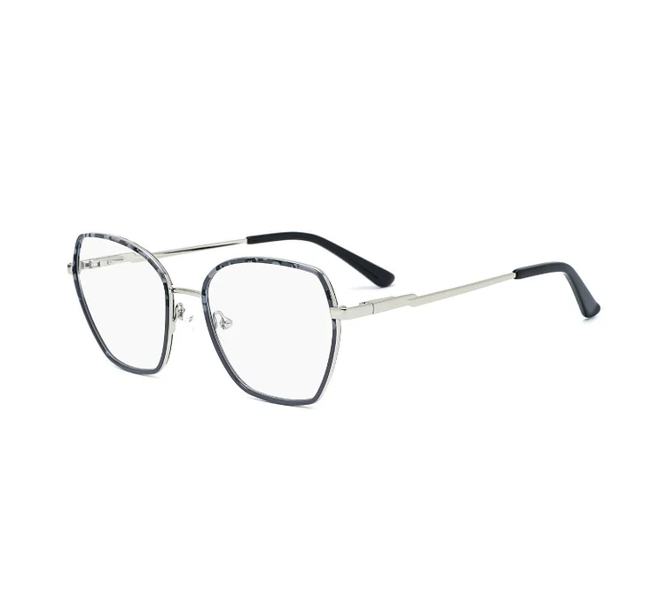 BMG1176 High Quality Unisex Luxury Metal Frame Prescription Optical Acetate Eyeglasses Custom