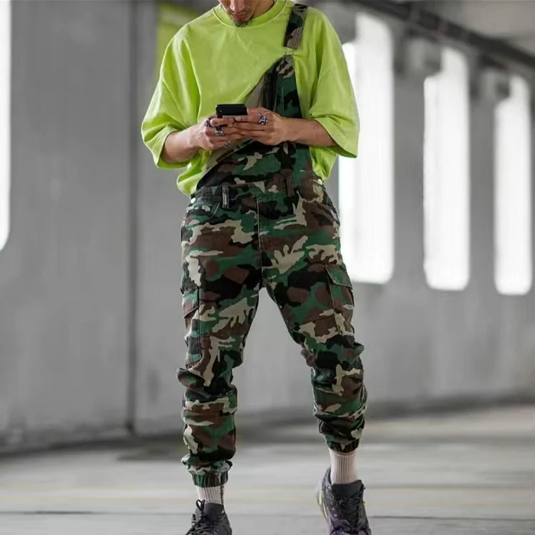 TIMSMEN Fashion Camouflage Overalls