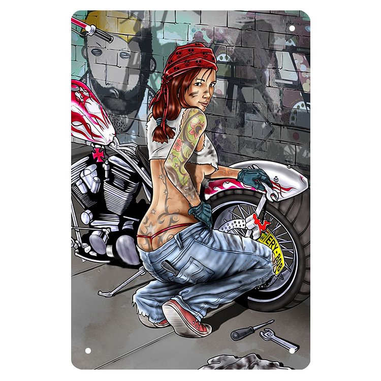Pin Up Girl - Vintage Tin Signs/Wooden Signs - 20*30cm/30*40cm