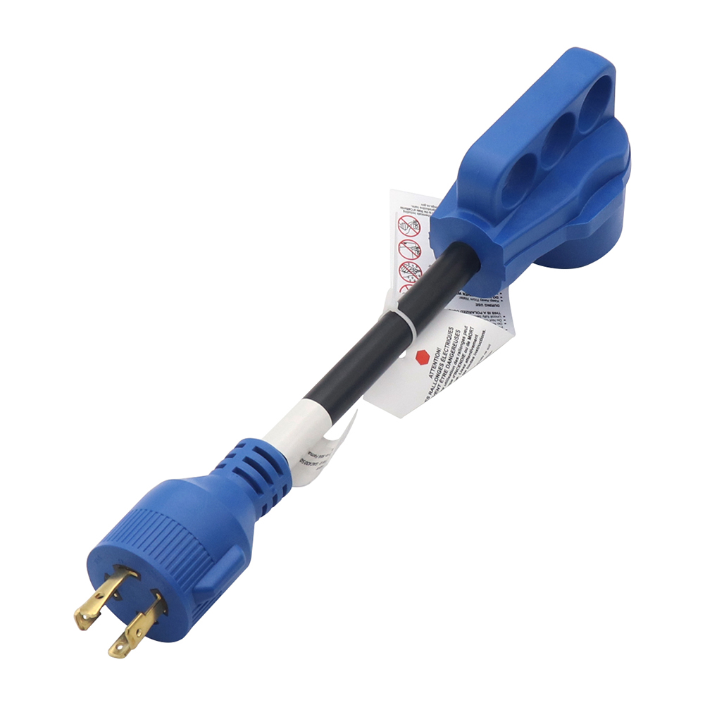 30 Amp 4 Prong Locking Male to 50 Amp Standard Female RV Dogbone Adapter, 501 Original
30 Amp 4 Prong Locking Male to 50 Amp Standard Female RV Dogbone Adapter, 501 Original