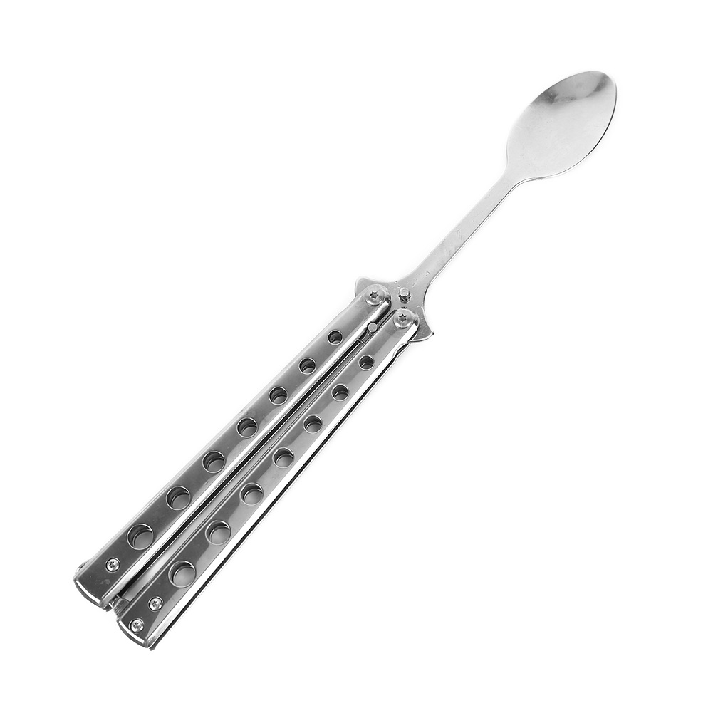 Metal Folding Balisong Trainer Fork Butterfly Knife Practice Trainer, Spoon, 501 Original
Metal Folding Balisong Trainer Fork Butterfly Knife Practice Trainer, Spoon, 501 Original