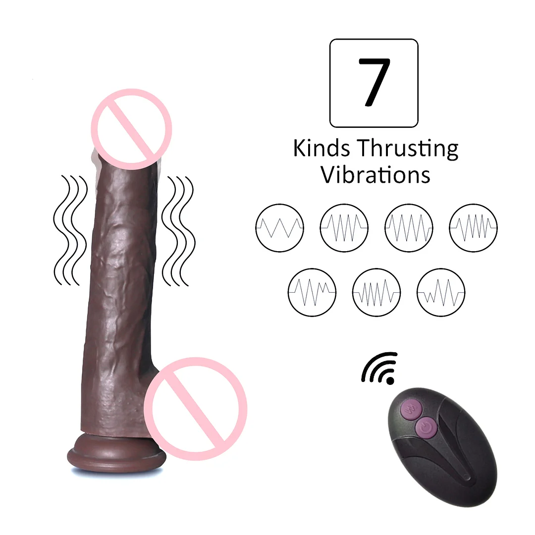 Vibration Thrusting Swing Realistic Dildo G-spot Stimulation Dildo