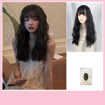 Harajuku Natural Black Curly Wig BE932