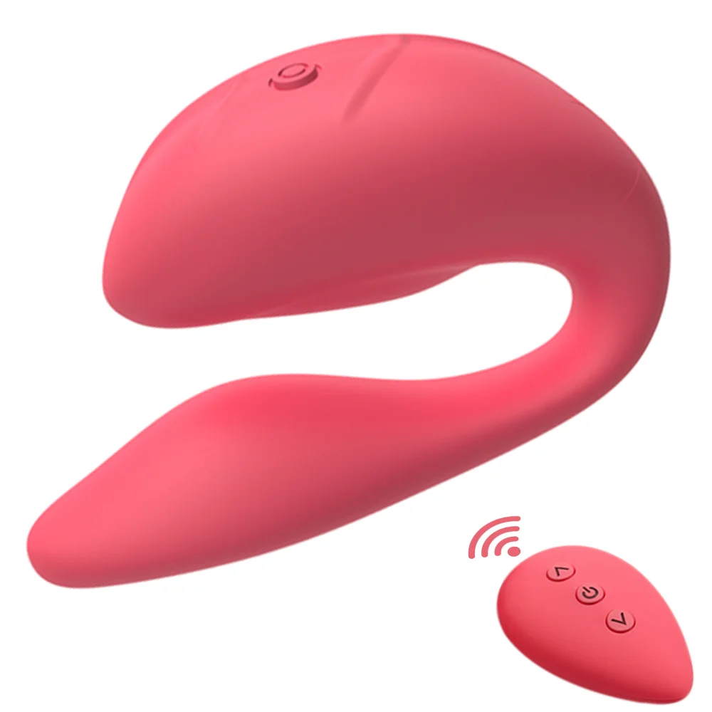 Double Shock Vibrator 11 Modes Vagina Masturbator G-spot Stimulator - Rose Toy