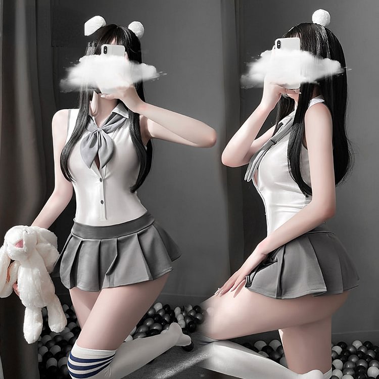 Cheer Learder Cosplay Costumes One Piece Bodysuit Lingerie PE130