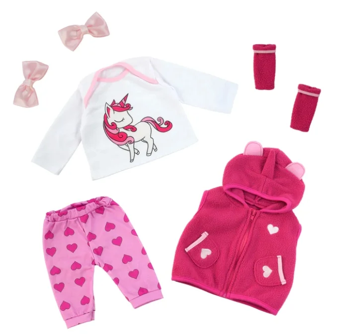  For 17"-22" Reborn Baby Girl Doll Clothing 5-Pieces Set Accessories - Reborndollsshop®-Reborndollsshop®