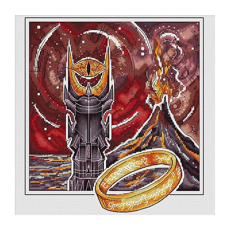 Lord Of The Ring 14CT Counted /Stamped Cross Stitch 45*45CM
