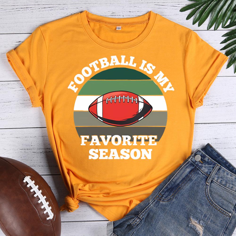 Football Is My Favorite Season Round Neck T-shirt-0019792-Guru-buzz