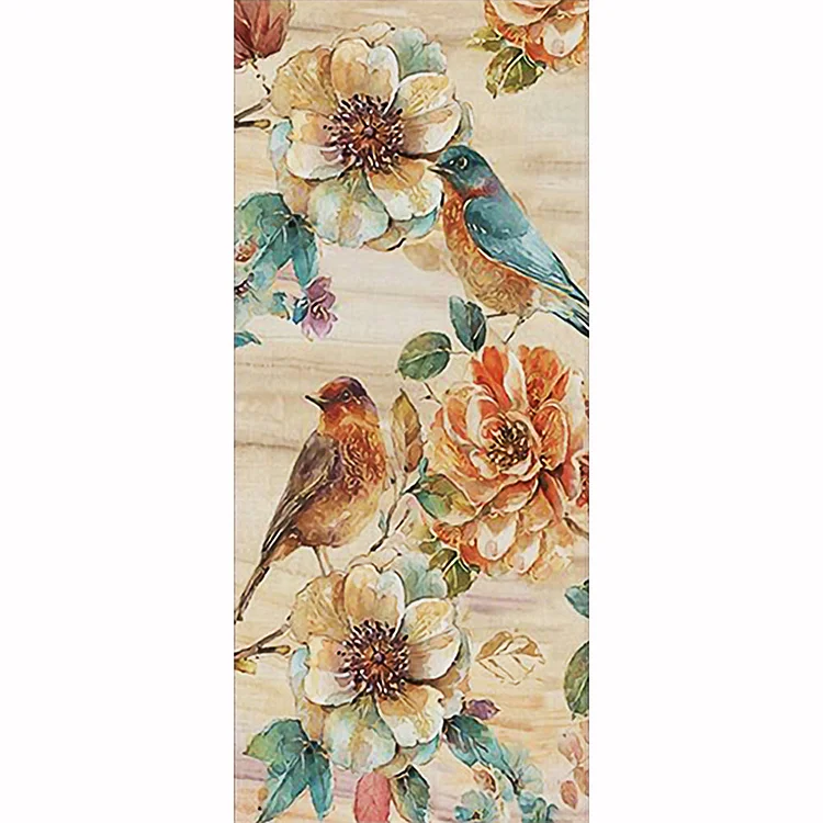 Flower Bird Full Drill Diamond Painting 45X85CM(Canvas) gbfke
