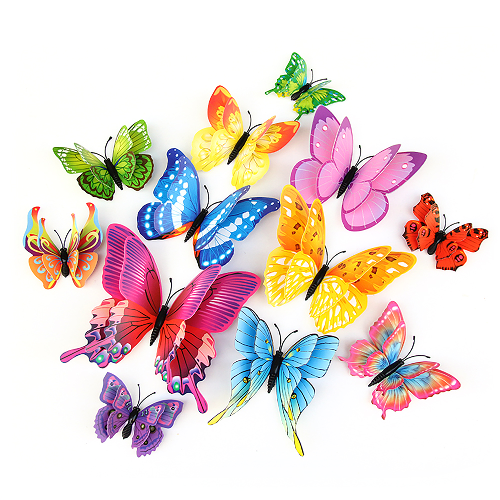 12pcs/set Double Layer 3D Simulation Butterfly Sticker DIY Wall Decor Decal, Butterfly stickers-a, 501 Original
12pcs/set Double Layer 3D Simulation Butterfly Sticker DIY Wall Decor Decal, Butterfly stickers-a, 501 Original