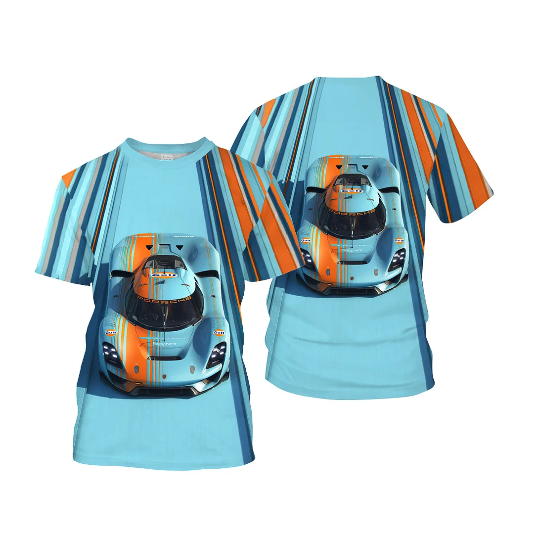 Racing Car Full Printed T-shirt - Devcarry