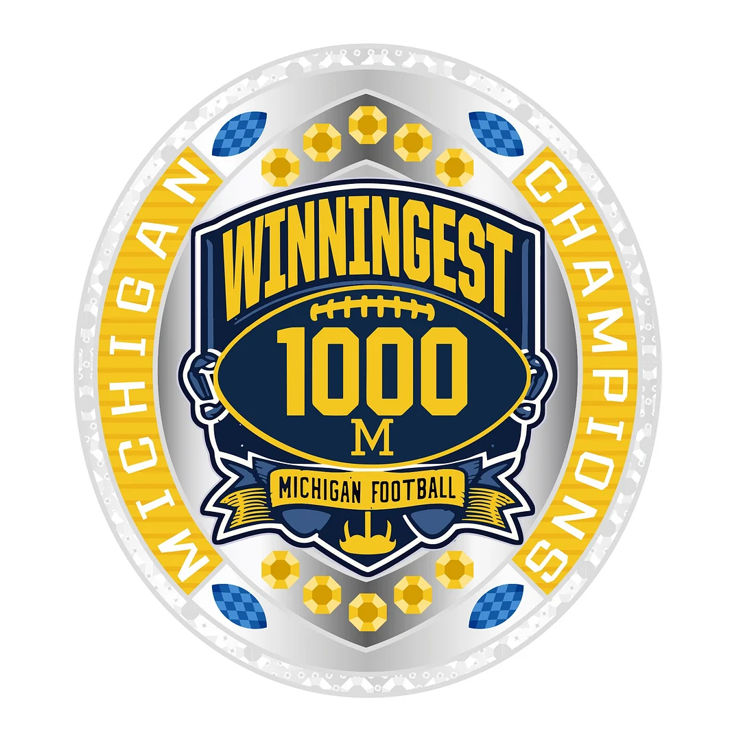 Michigan Wolverines Football 1000 Wins Championship Ring