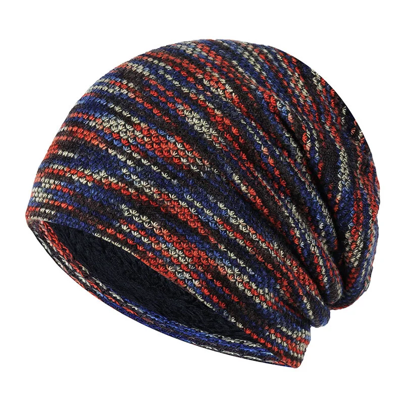 Men's Women's Autumn Winter Hedging Warm Pile Knitted Hat、、URBENIE