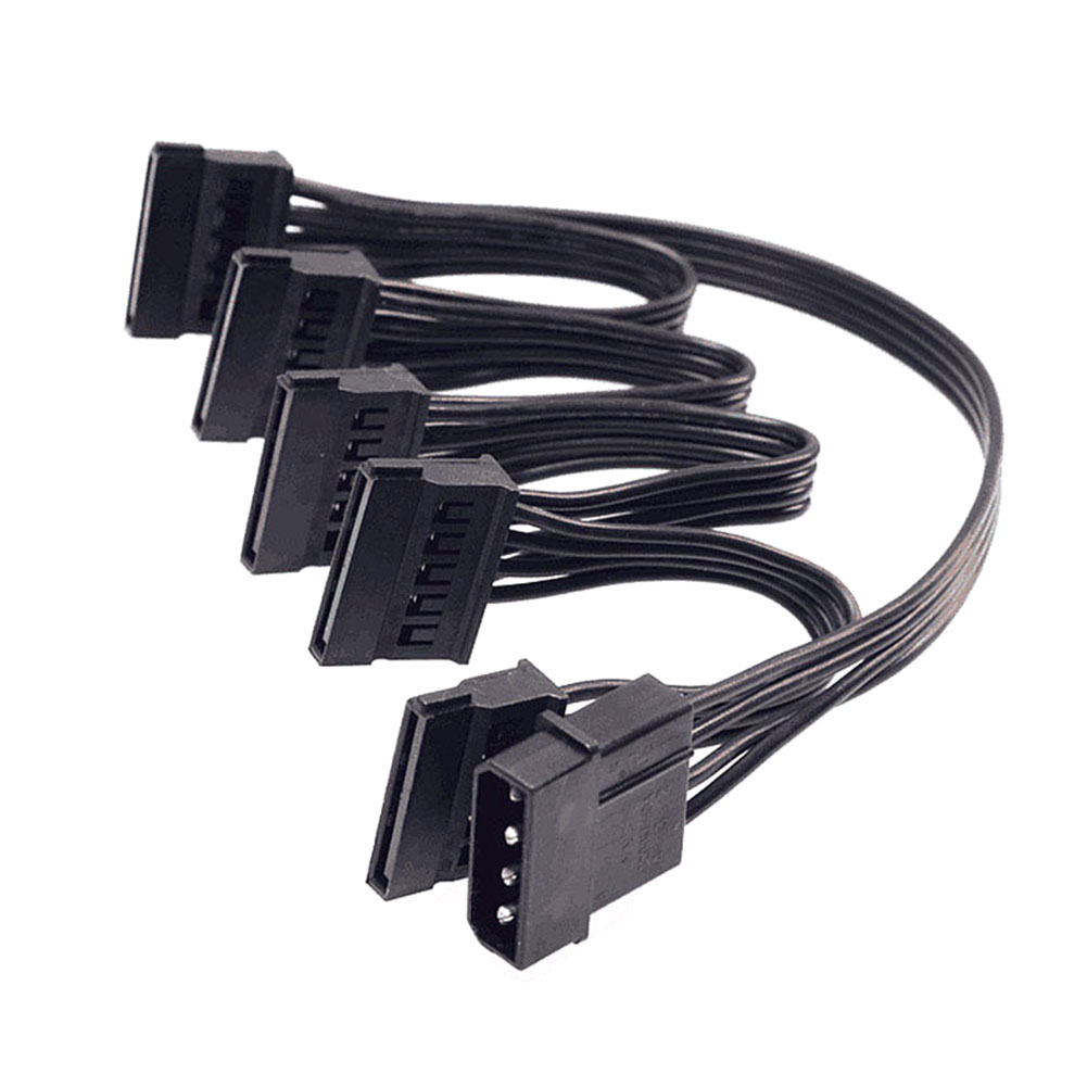 Molex 4 Pin 1 to 5 SATA 15 Pin Hard Drive Power Supply Splitter Cable 78cm, 501 Original
Molex 4 Pin 1 to 5 SATA 15 Pin Hard Drive Power Supply Splitter Cable 78cm, 501 Original