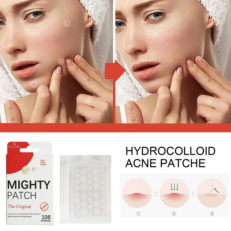 Mild exfoliating acne patch