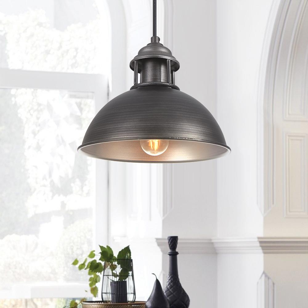 Industrial Single Pot Lid Dome Pendant