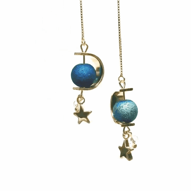 Sweet Galaxy Space Earrings SP1812406