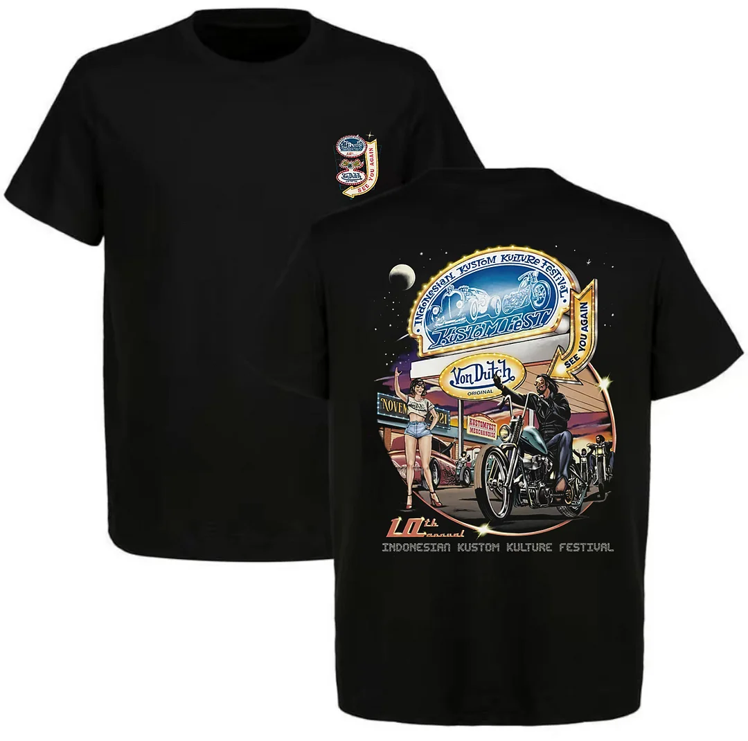Von Dutch Original Printed Unisex Oversized T-shirt - Devcarry