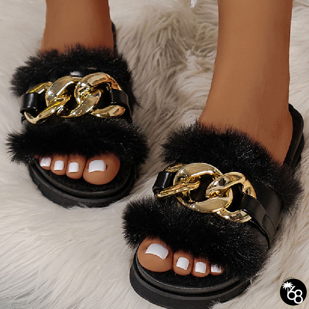 Casual Patchwork Metal Accessories Decoration Solid Color Round Shoes | 168DEAL