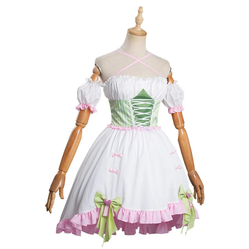 Kanroji Mitsuri Maid Dress Cosplay Costume