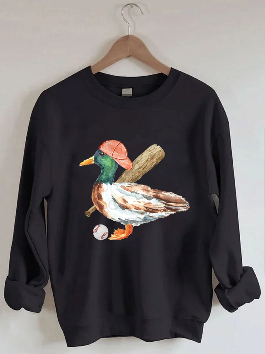 Baseball Duck Sweatshirt