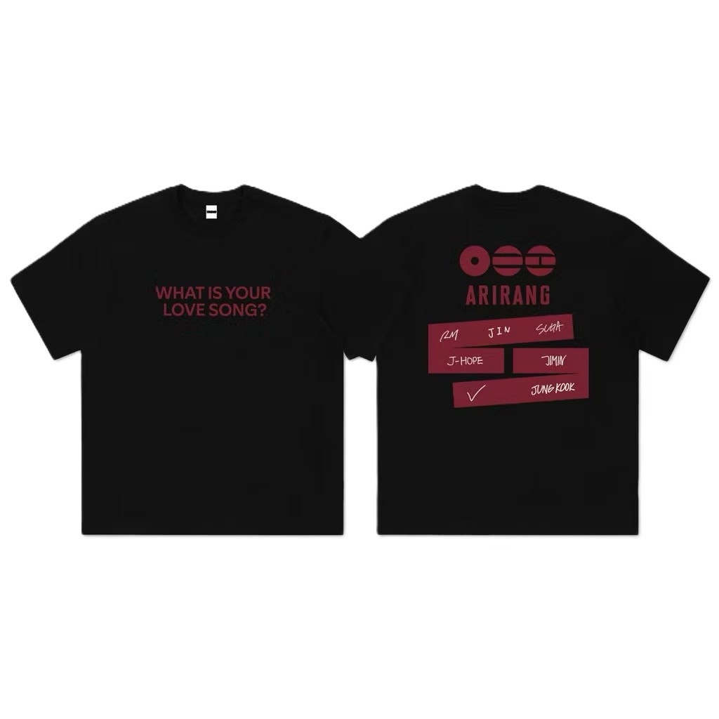 BTS 韓国限定　WHAT IS YOUR LOVE SONG? Tシャツ BTS ARIRANG WHAT IS YOUR LOVE SONG T-Shirt