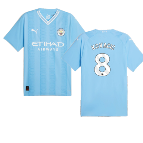 Man City Mateo Kovačić 8 Home Shirt Kit 2023-2024