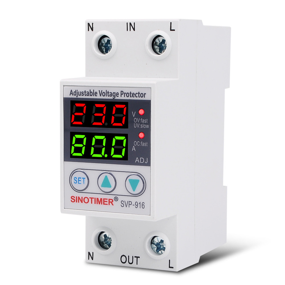 SVP-916 House 80A Adjustable Voltage Surge Protector Relay Circuit Breaker, 501 Original
SVP-916 House 80A Adjustable Voltage Surge Protector Relay Circuit Breaker, 501 Original