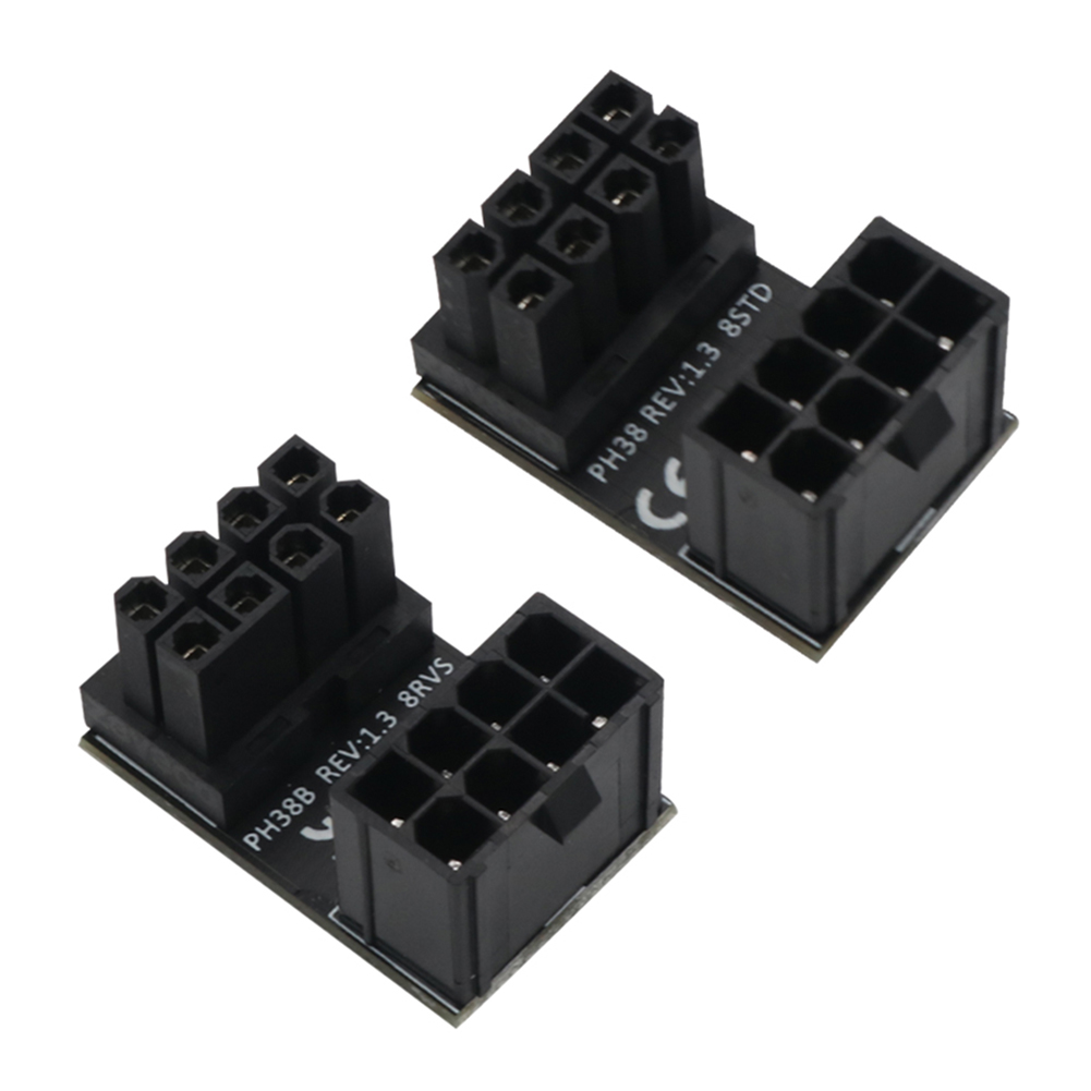 2X 180 Degree Angled Turning Connector Desktops Gpu Atx 8 Pin Power Adapter, 501 Original
2X 180 Degree Angled Turning Connector Desktops Gpu Atx 8 Pin Power Adapter, 501 Original