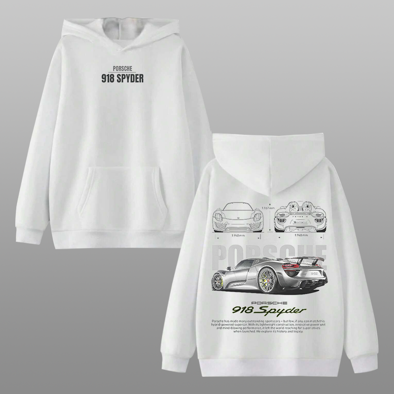 Porsche 918 Spyder Car Printed Men's Hoodie - Devcarry