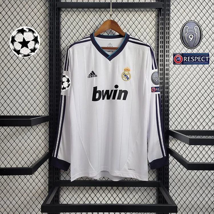 Retro Long Sleeve Retro 2012-13 Real Madrid home RONALDO Özil KAKA  Football jersey retro
