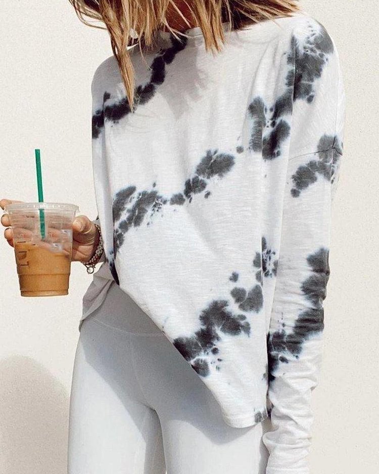 Mono Tie Dye Top P13488