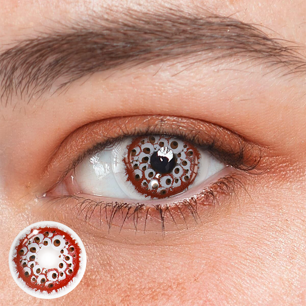Halloween West Queen Red Coloured Contact Lenses