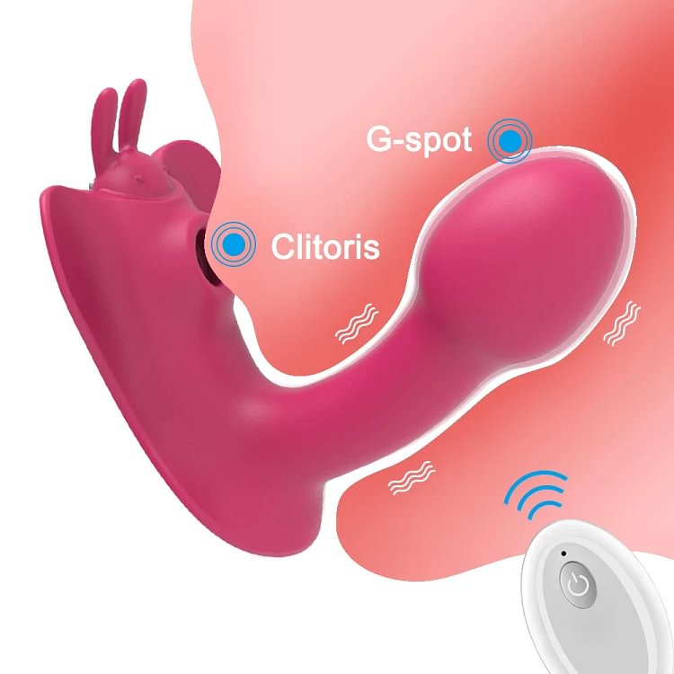 pornhint Pornhint Remote Vibrator Sucker Dildo G spot Stimulator Butterfly Sex Toys For Women Toy
