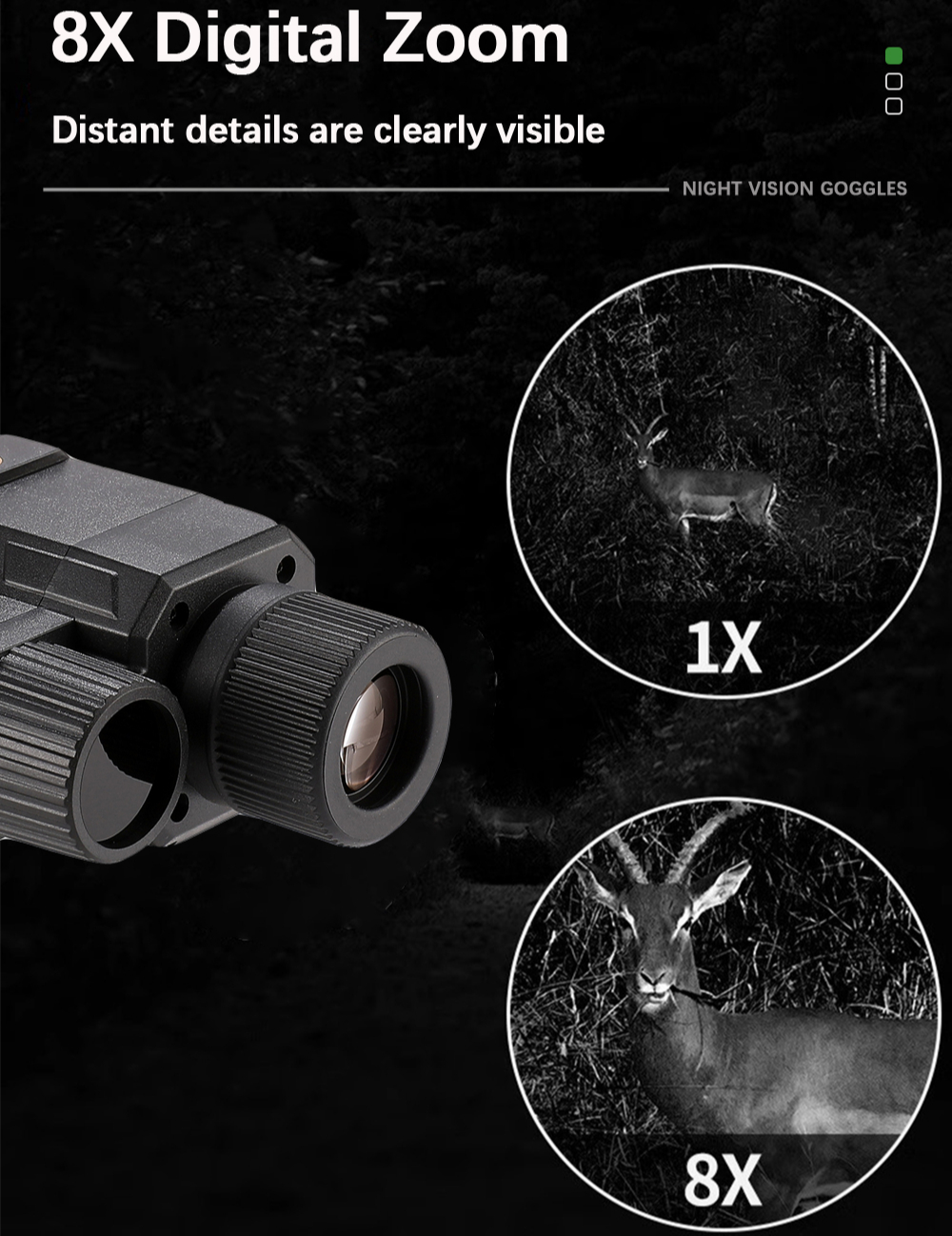 BekinTek Helmet Mounted Night Vision Monocular Head Mountable NVG Goggles Rechargeable Optics Telescope IR Full Dark Night View Camera 7x Infrared 8x Digital Zoom 1080 Video Record 8M Photo with 32G TF Card 9