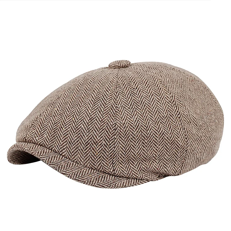 TIMSMEN Vintage woolen reporter beret Hat