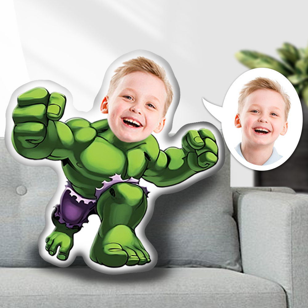 MiniMe Pillow Dolls Face Body Pillow, Custom Photo Face Pillow