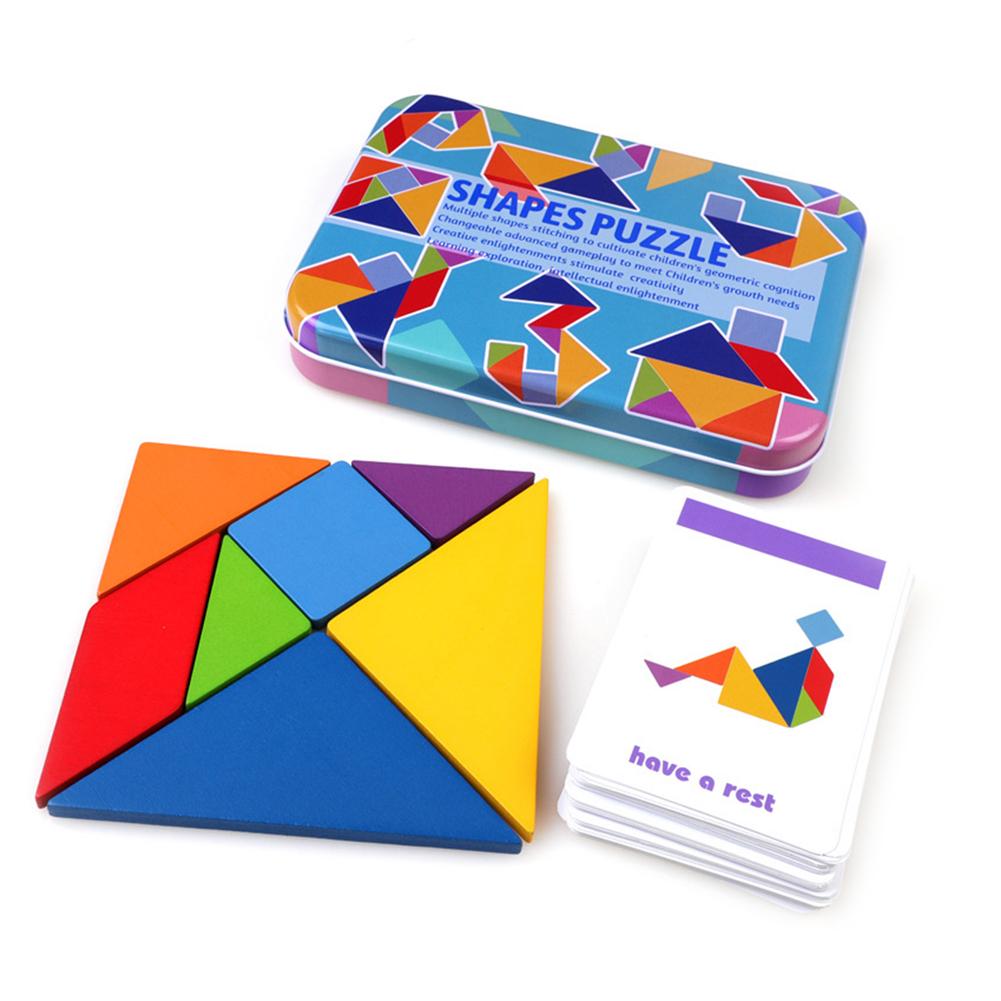 Wooden Variable Tangram Jigsaw Toys Chiladen Early Education Puzzle Toy, 501 Original
Wooden Variable Tangram Jigsaw Toys Chiladen Early Education Puzzle Toy, 501 Original